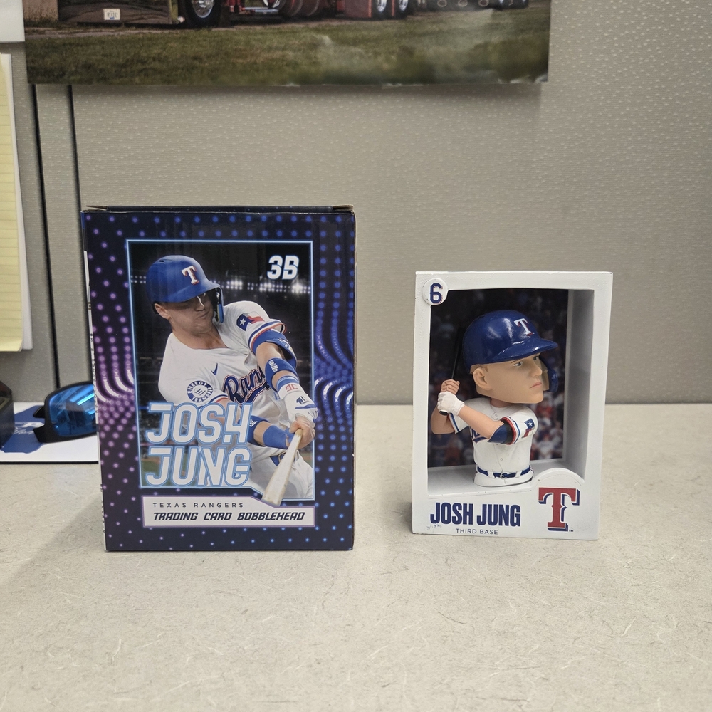 Texas Rangers Josh Jung Bobblehead - Blue and White